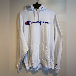 Champion Authentic Athletic Wear 2XL White Hoodie